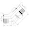 World Wide Fittings Male Flat Face O-Ring to Male O-Ring Boss 45 Degree Elbow 4365X10X08 - alternate 2